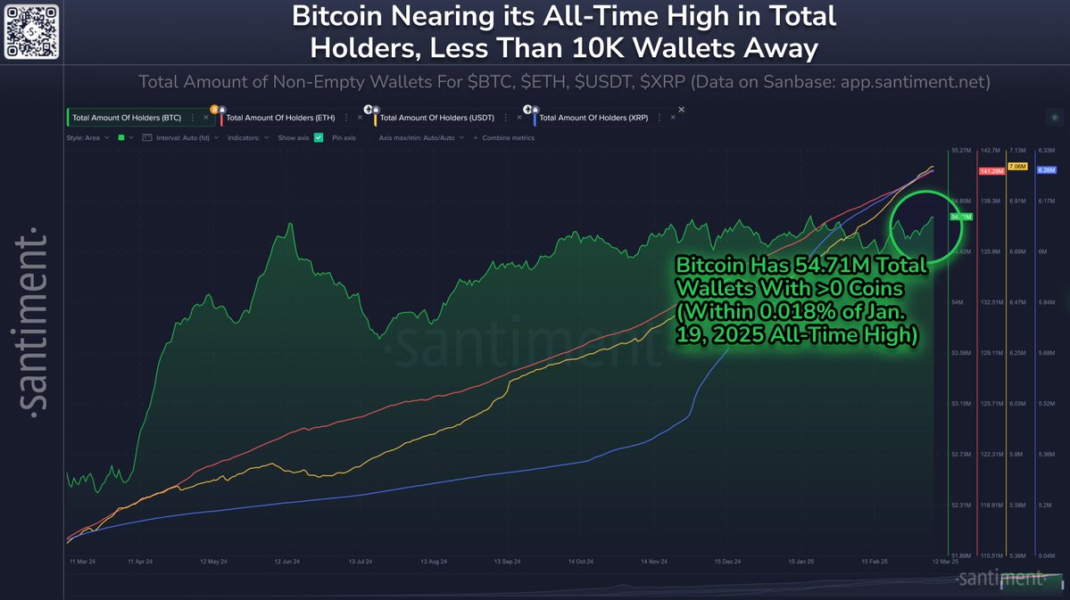 Bitcoin Cüzdan Sayısı Rekor Kırıyor