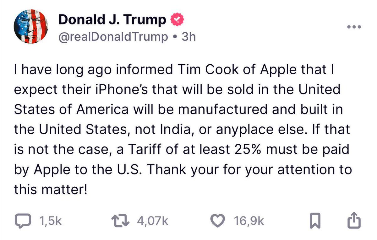 Trump'tan Apple'a Üretim Çağrısı: ABD'de Üretim Veya Gümrük Vergisi