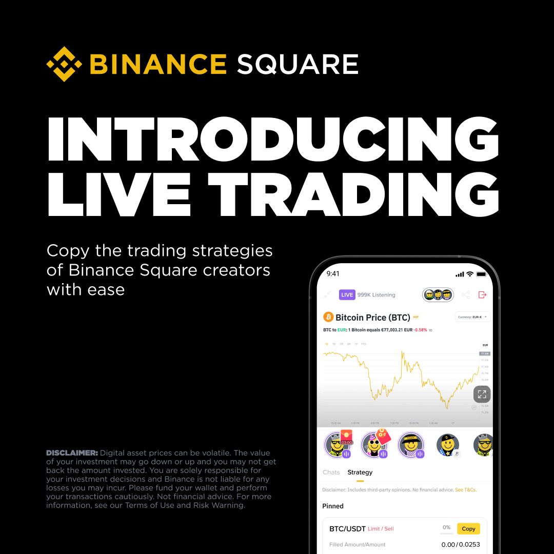 Binance Square ile Gerçek Zamanlı Ticaret Başladı
