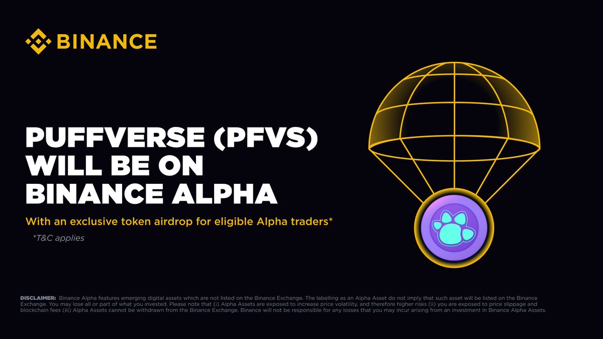 Binance Alpha'da Puffverse PFVS Ticareti Başlayacak